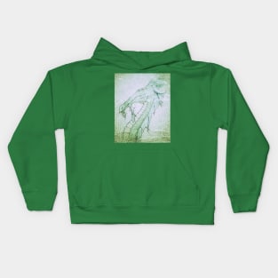 Dragon Power Grunge Kids Hoodie